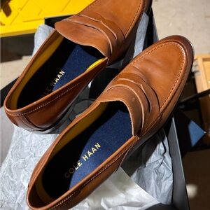 Cole Haan Men's Tan Leather Loafers